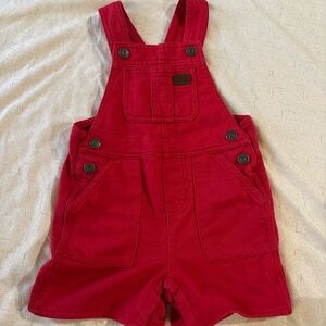 Lee Red Kids or Baby Romper Overalls